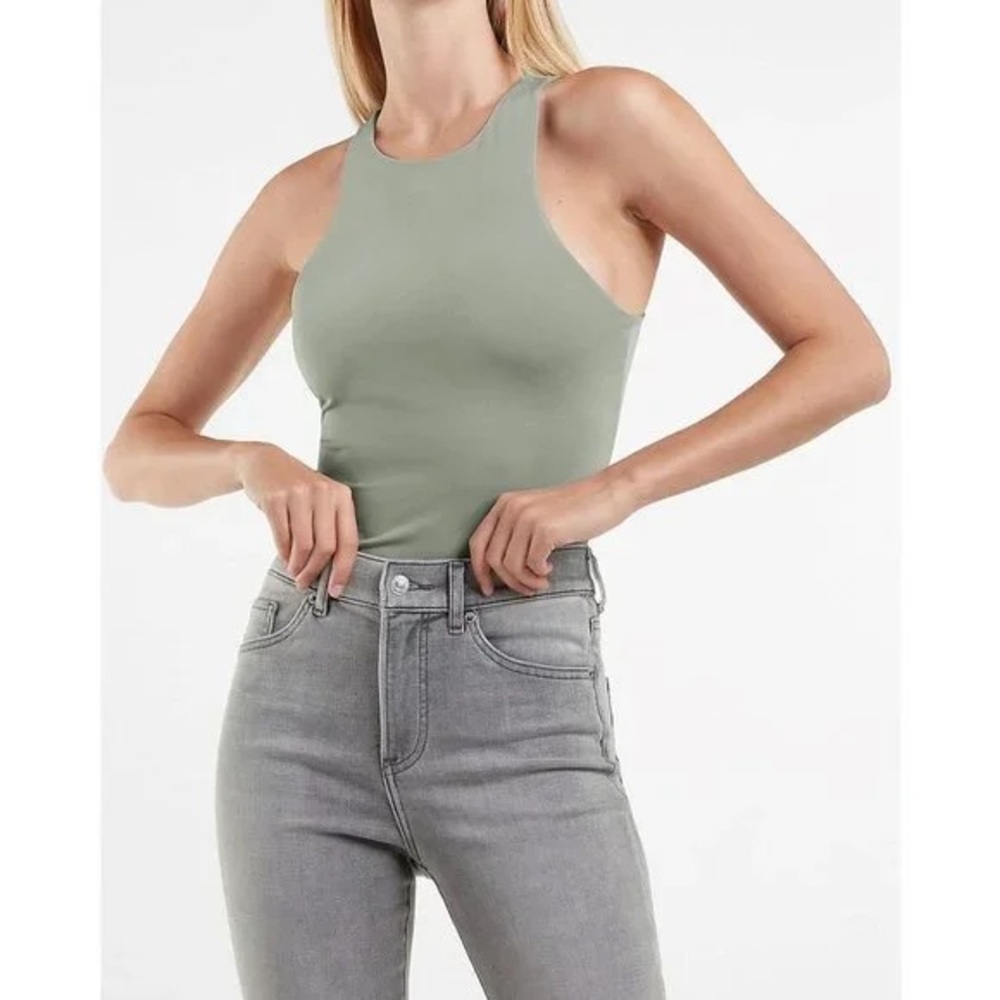 Express Body Contour Compression High Neck Bodysuit - S